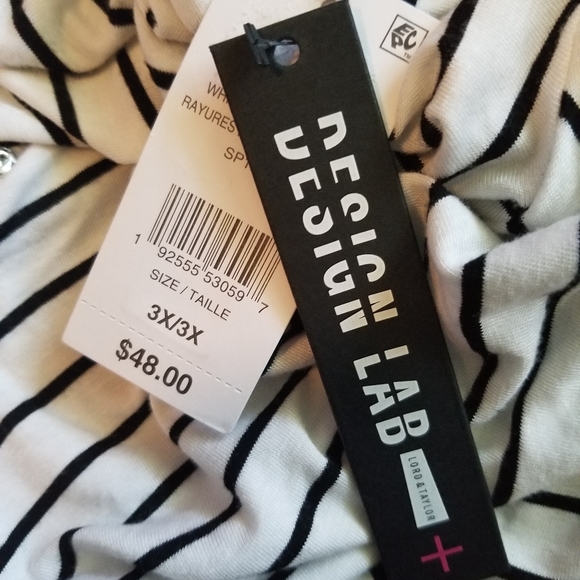 3X Striped Top Brand New - Picture 3 of 4